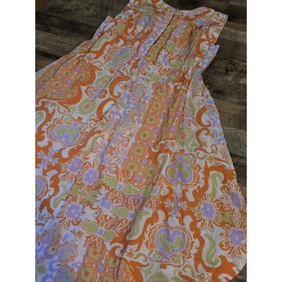 Anthropplogie Maeve Maxi Tunic Dress Size XS Vibrant Comfy Oversized Midi Pocket - Picture 13 of 13